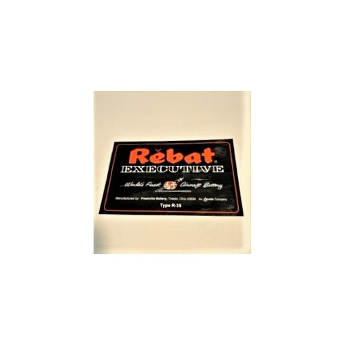 Decal Rebatt 4" X 6-1/4" (Sold in Pairs)