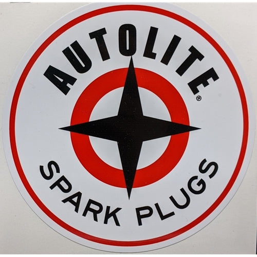 Decal Autolite 6 1/2" Round. (Sold in Pairs)