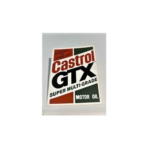 Decal Castrol GTX 3" X 4" (Sold in Pairs)