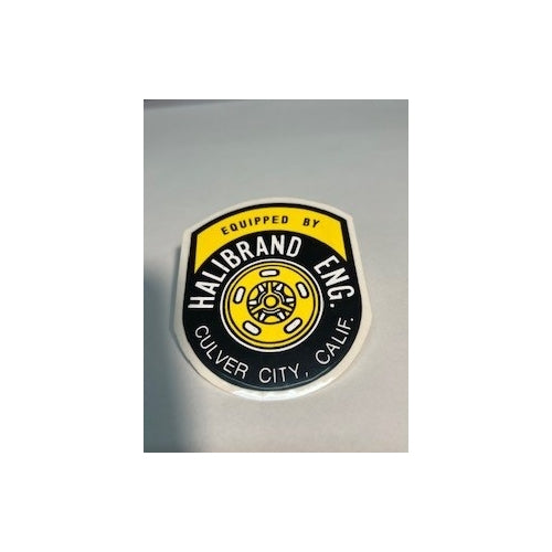 Decal Halibrand eng equipped by (Sold in Pairs)