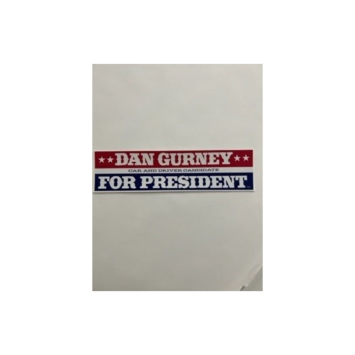 Decal Dan Gurney For President