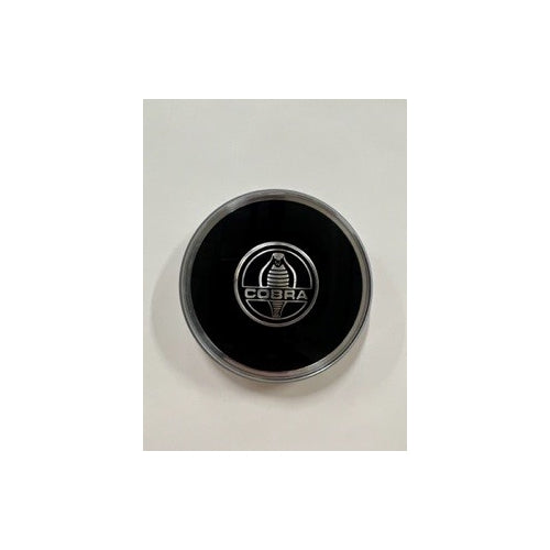 Cobra Steering Wheel Center Cap (Black & Silver)