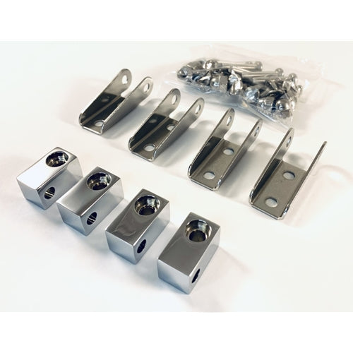 Kit Pare Vent Foyer Gaz INCREWAY Quincaillerie D'angle, Kit De Connecteur En Verre Trempé, 4 Coins, Aluminium, Pour Pare-vent Sur Mesure Sur Mesure Sur Les Foyers à Gaz Extérieurs Quincaillerie Foyer Extérieur