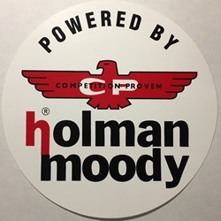 Round Holman Moody Decal 6"