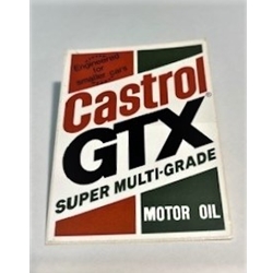 Decal Castrol GTX 3" x 4"