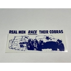 Decal  Real men race their cobras